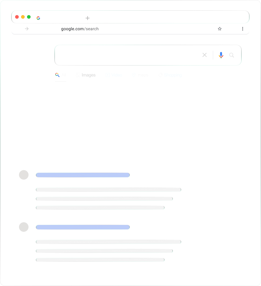 a screenshot of the google search console.